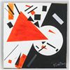 Image 2 : El Lissitzky Russian Suprematist Oil on Canvas