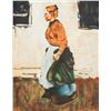 Image 1 : American Oil on Canvas Portrait