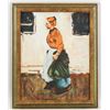 Image 2 : American Oil on Canvas Portrait