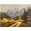 Image 1 : Wohl Rene Leidner German Oil on Canvas Landscape