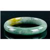 Image 1 : Burma Green and Russet Jadeite Carved Bangle