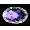 Image 1 : 12.40ct Oval Checker Rainbow Mystic Quartz GGL