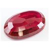 Image 3 : 22.30ct Oval Cut Blood Red Ruby Gemstone GGL