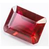 Image 2 : 38.85ct Emerald Cut Blood Red Ruby Gemstone GGL