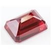 Image 3 : 38.85ct Emerald Cut Blood Red Ruby Gemstone GGL