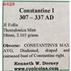 Image 3 : Constantine I 307-337 AD Follis of Thessalonica