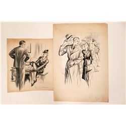 Two Story Illustrations  #110437