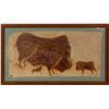 Image 1 : Vintage Folk Painting of Bison  #109861