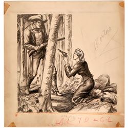 Woman Drawing Gun on Cowboy  #901858