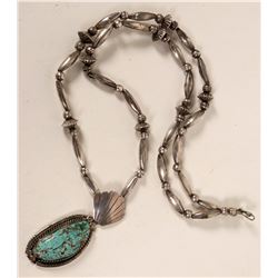 Fred James Turquoise Pendant Necklace   #109110