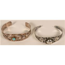 Two Vintage Sterling Bracelets  #109756