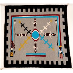 Yei Navajo Rug  #91336