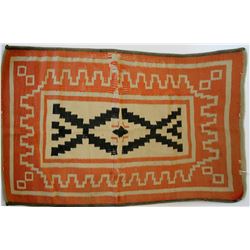 Navajo rug Orange color medium size  #109098