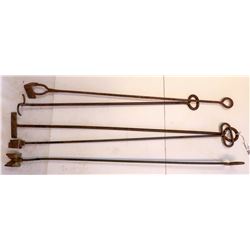 Branding Iron Set, M E S V Bar  #110574