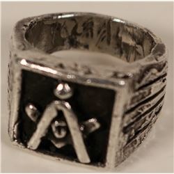 Silver Masonic Ring  #109755