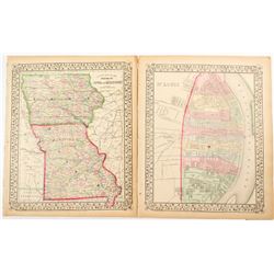 Maps of Iowa, Missouri  #54227