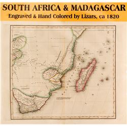 Map of South Africa & Madagascar  #59634