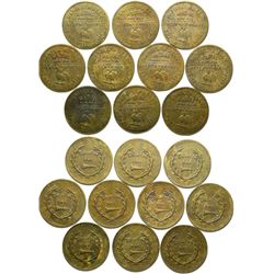 Daniel Sully Brothel Tokens (10)  #101855