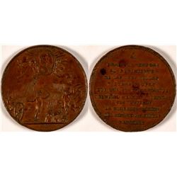 1810 Battle of Las Cruces Copper Medal  #110965