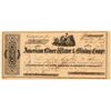Image 1 : American River Water & Mining Co. Stock Certificate  #107323