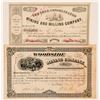 Image 1 : Two El Dorado County Mining Stock Certificates incl. Number 1  #100819