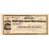 Image 1 : Middle Yuba Canal & Water Company Stock Signed by Judson  #107029