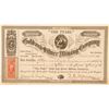 Image 1 : "The Pearl" Gold & Silver Mining Co. Stock Certificate, Silver Mountain, 1863  #100987