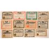 Image 1 : Twelve Colorado Stocks - Three in the 1890's   #105968