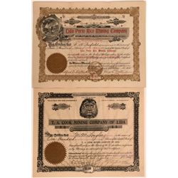 Two Rare Lida, Nevada Mining Stocks  #110084