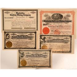 Rare Manhattan, Nevada Stock Group #1  #110328