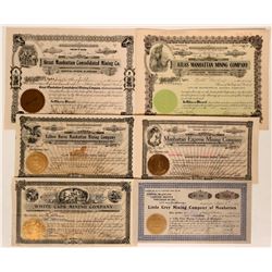 Rare Manhattan, Nevada Stock Group #3  #110330