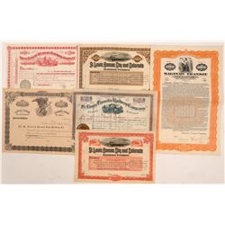 Central US Railroad ephemera.  #105550