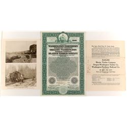 Washington Northern Railroad  Bond  #84109