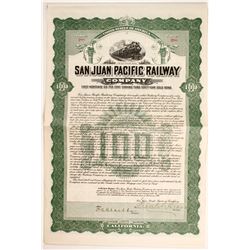 San Juan Pacific Railway Co Bond  #81772