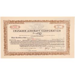 Crusader Aircraft Corporation Stock  #102295
