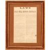 Image 1 : Laws of the Gold Hill Mining District Broadside, 1873  #110262