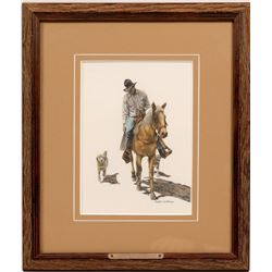 Lithograph / " Looking For A Sign "  #105389