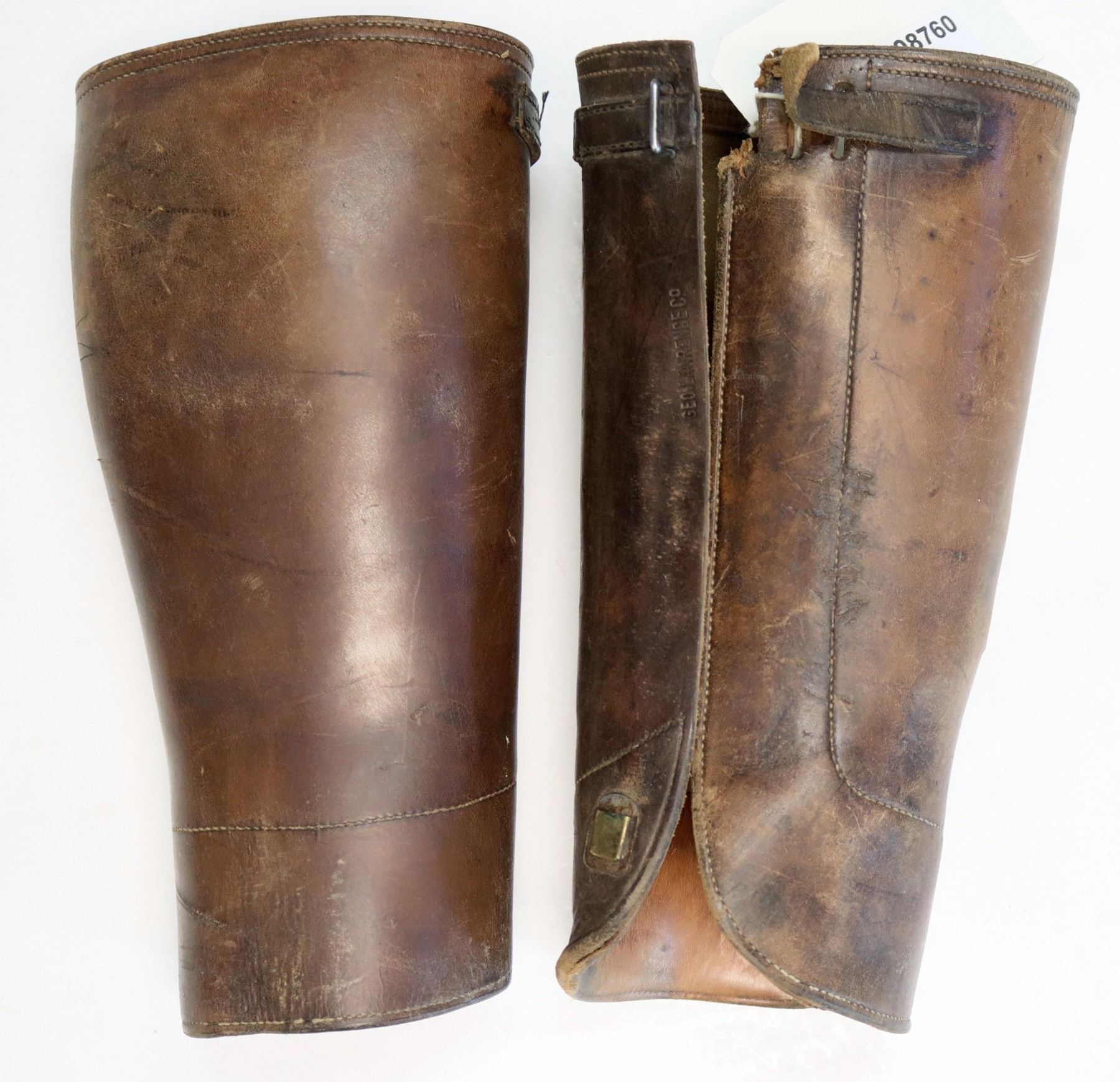 Brown Leather Vintage Half-Chaps #108760 - Holabird Western Americana ...