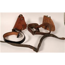 Leather Stirrups Group (4)  #108763