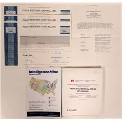 Stocks & Maps / 3 Items.  #109727