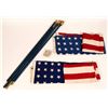 Image 1 : American Flags, 48 Stars, on Six-foot Poles (2)  #108996