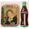 Image 1 : Coca Cola Tray Circa 1950 and Coca Cola Thermometer  #110286