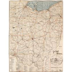 Bound Ohio Railway Map  #80750