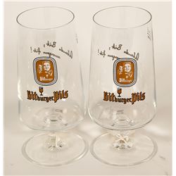 Beer Glasses / German / 2 Items.   #89531