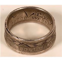 Morgan Silver Dollar Ring  #109109