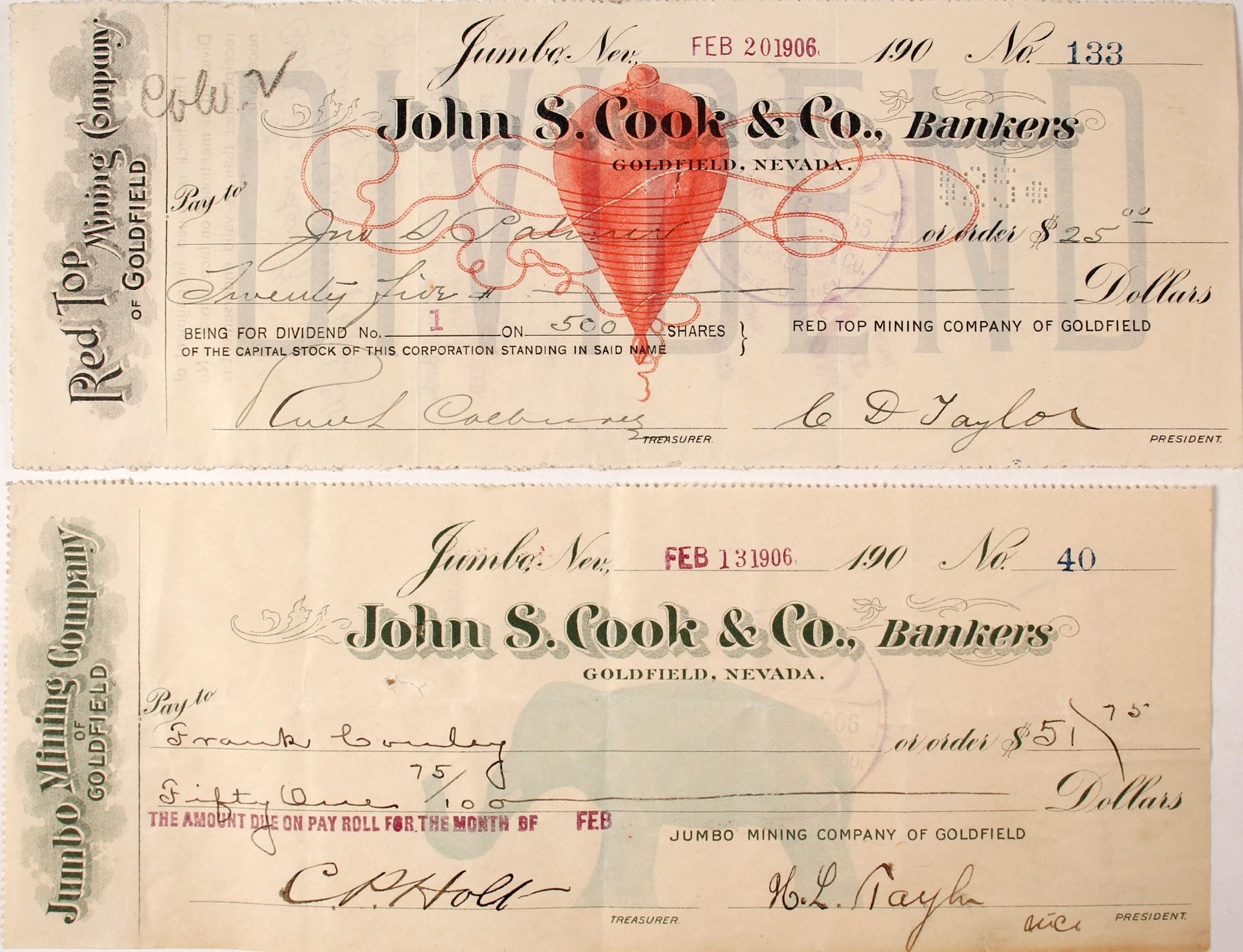 Two Most Iconic Nevada Checks #60216 - Holabird Western Americana ...