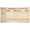 Image 1 : Bank Note Shipping Receipt, 1854  #88844