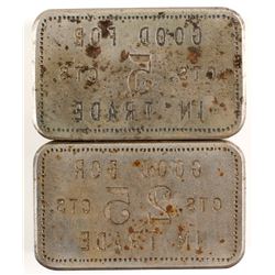 Rectangular Token Reverse Dies  #84668