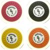 Image 1 : Broadus Ranch Chip-style Tokens (4)  #101996