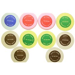 Ten Chip-style Brothel Tokens  #101997
